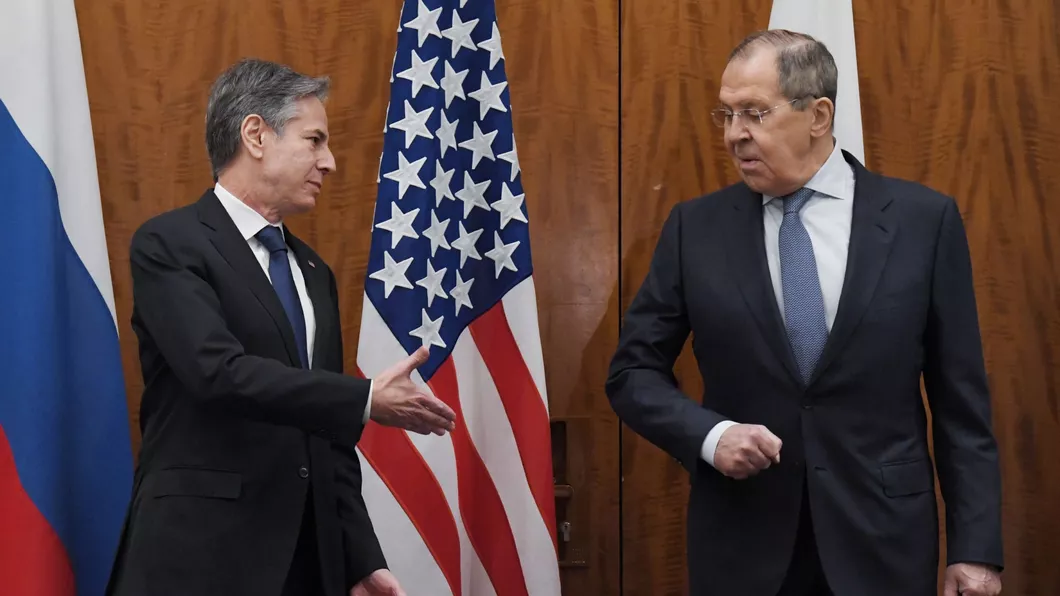 Antony Blinken îndeamnă Rusia să reia tratatul New START după întâlnirea surpriză cu Lavrov