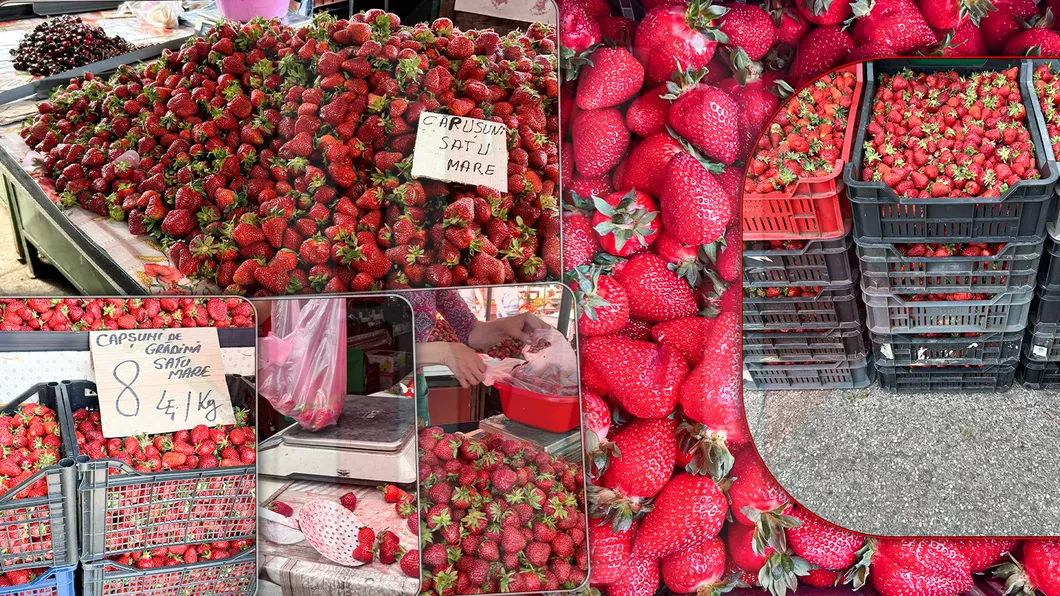 Pericolul din căpșunile din piețele ieșene Clienții acuză comercianții că folosesc substanțe dăunătoare. Mi-a crăpat limba după ce le-am consumat - FOTO