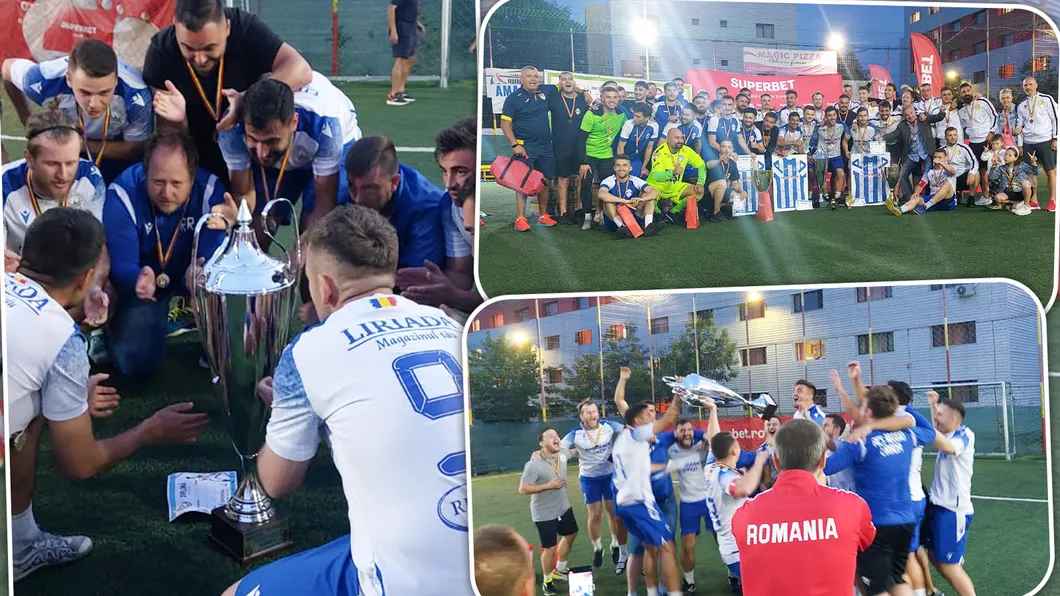 O echipă din Brașov a reușit să câștige trofeul Superligii la minifotbal după un meci intens împotriva celor de la Bellfoot Iași. Nu am cuvinte după acest meci - FOTO
