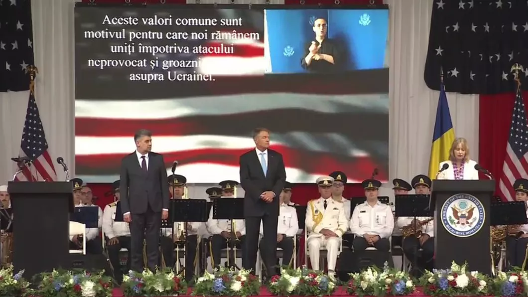 Liderii României prezenți la Ambasada SUA cu prilejul Zilei Independenței - LIVE VIDEO