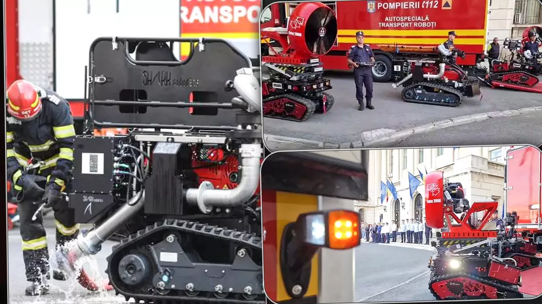 Inspectoratul pentru Situații de Urgență Iași a primit un robot specializat pentru stingerea incendiilor din zonele periculoase
