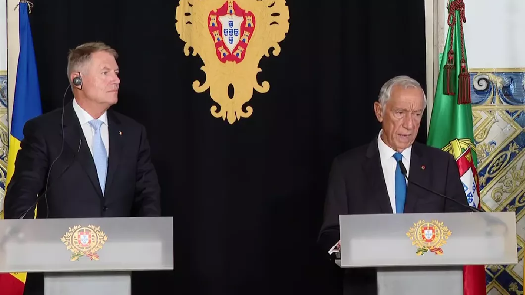 Klaus Iohannis vizită în Portugalia. Președintele anunță semnarea a două documente strategice - VIDEO