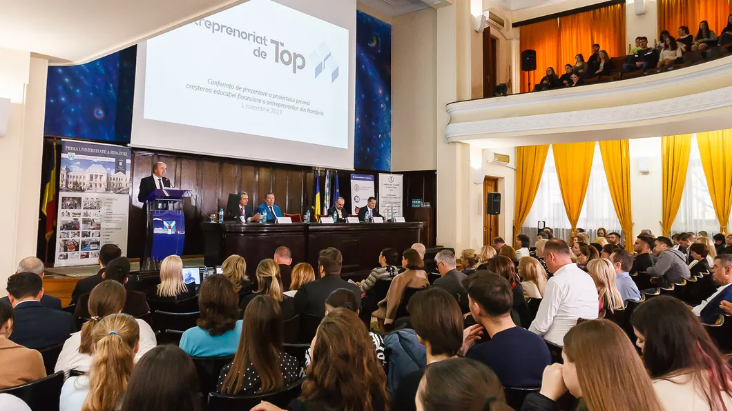 Conferința de prezentare a proiectului Antreprenoriat de TOP a avut loc la UAIC Iași - FOTO