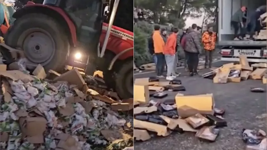Carnea românească exportată în Franţa distrusă cu tractoarele de fermierii furioşi