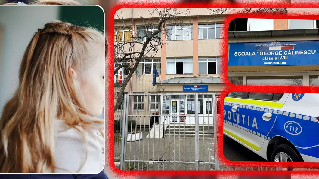 Incident violent la o școală din Iași O fostă elevă a pătruns în unitatea de învățământ și a bătut o fetiță din clasa a II-a - EXCLUSIVFOTO