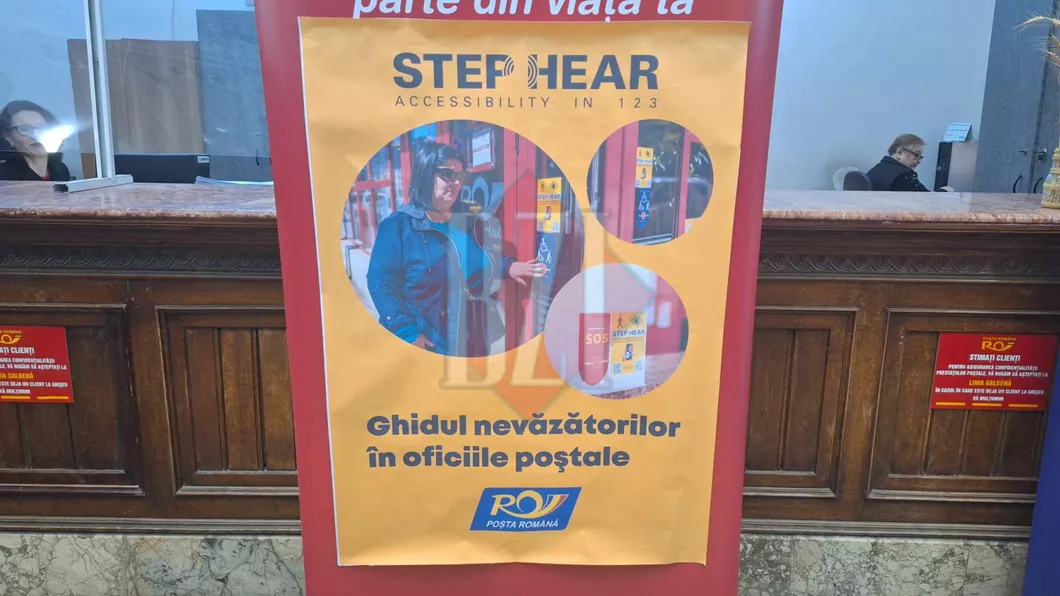 Poșta Română a lansat proiectul Step Hear destinat persoanelor nevăzătoare - FOTO