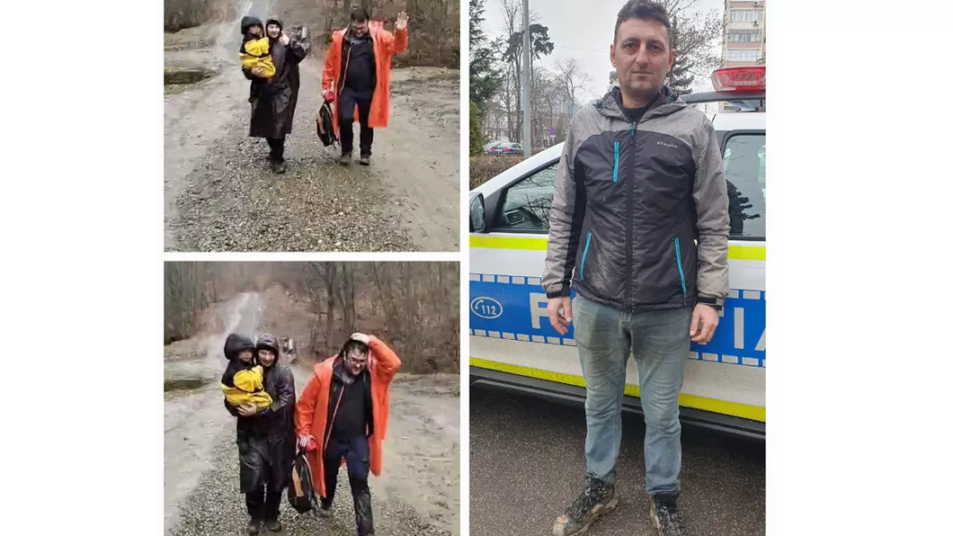 Cei trei polițiști care l-au găsit pe Aryan copilul de 2 ani dispărut în Botoșani - VIDEO
