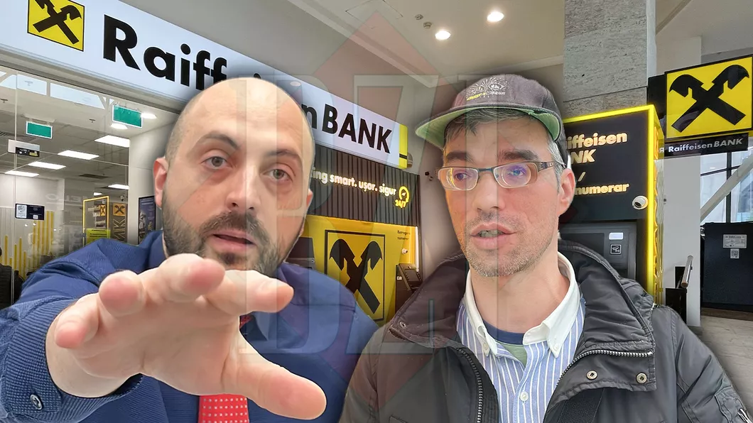 Scandal la o agenție Raiffeisen Bank din Iași Un IT-ist acuză că i-a fost blocat contul abuziv iar când a cerut explicații a fost agresat de un angajat al băncii A dat să vină spre mine dar l-a oprit colega lui  FOTOVIDEO