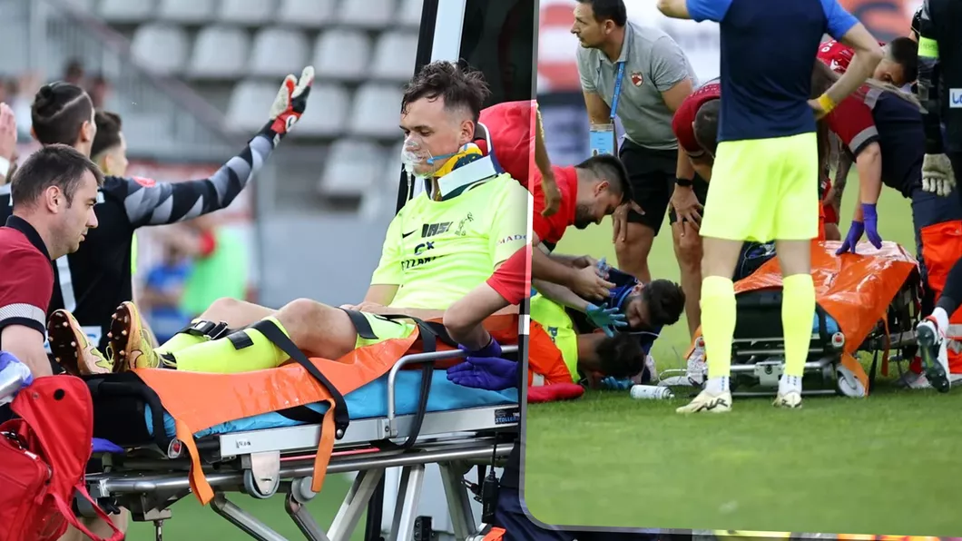 Luca Matei rămâne internat în spitalul din București după verdictul medicilor. Starea fotbalistului este incertă și poate fi operat Este posibil să fie un cheag de sânge pe creier - FOTO