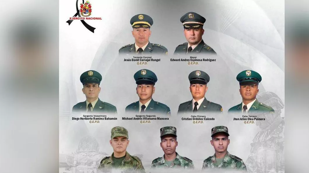 Tragedie în Columbia. Nouă militari au murit într-un accident de elicopter - VIDEO