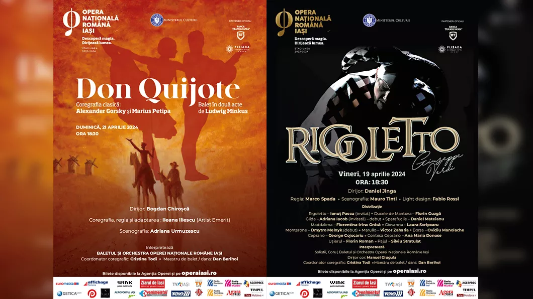 Două titluri celebre la Opera Națională Română din Iași