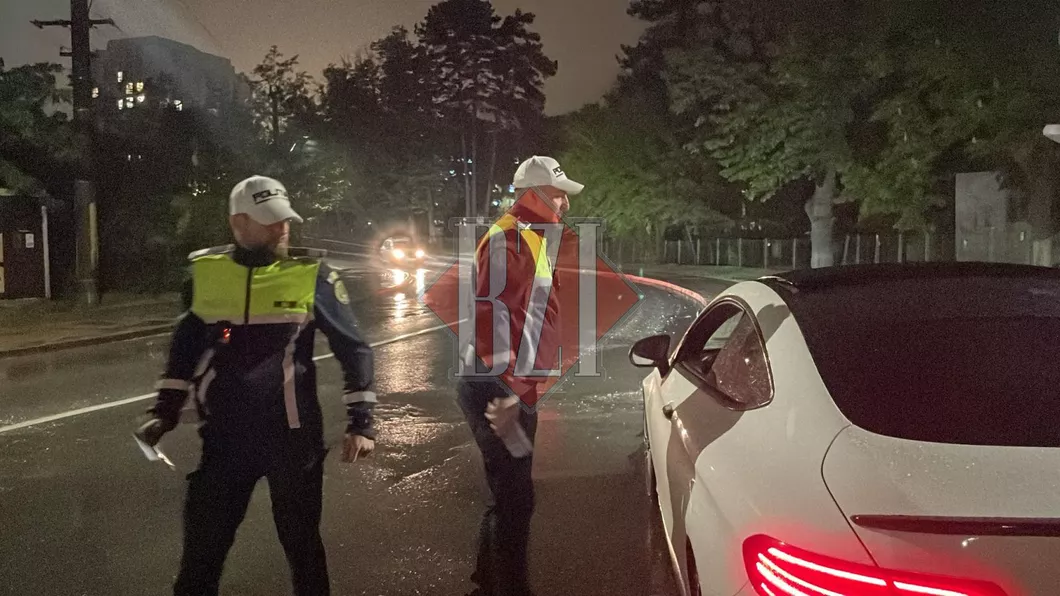 Bolizi de zeci de mii de euro opriți în trafic la Iași. Polițiștii verifică șoferii la sânge în zona Copou înainte de restaurantul La Castel - FOTOVIDEO