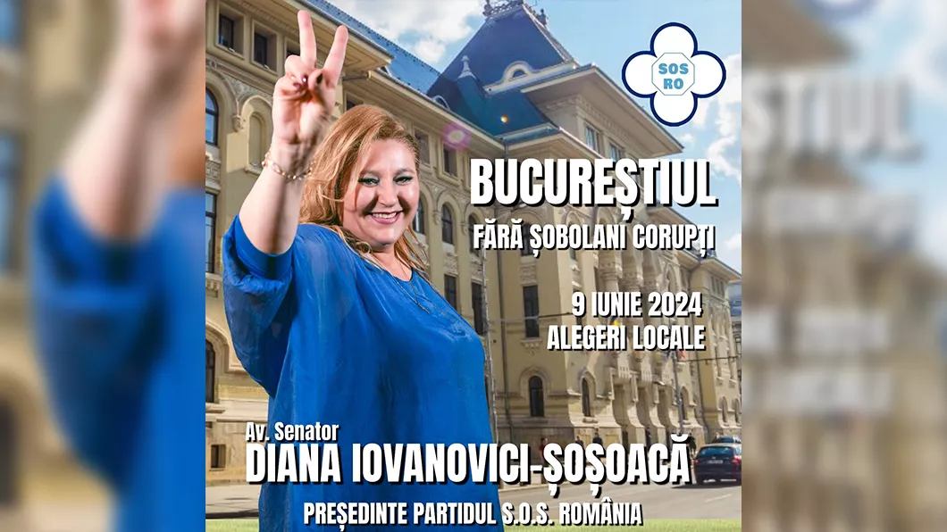 A fost admisă candidatura senatorului de Iași Diana Șoșoacă la Primăria Capitalei