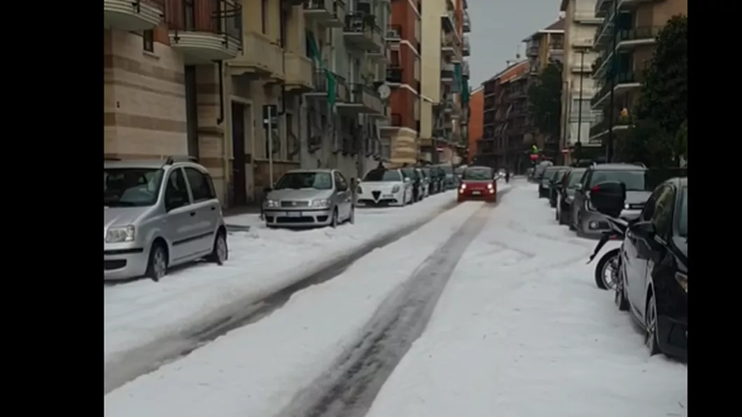 Imagini cu zăpada după ce a nins în Torino la sfârșit de mai - VIDEO