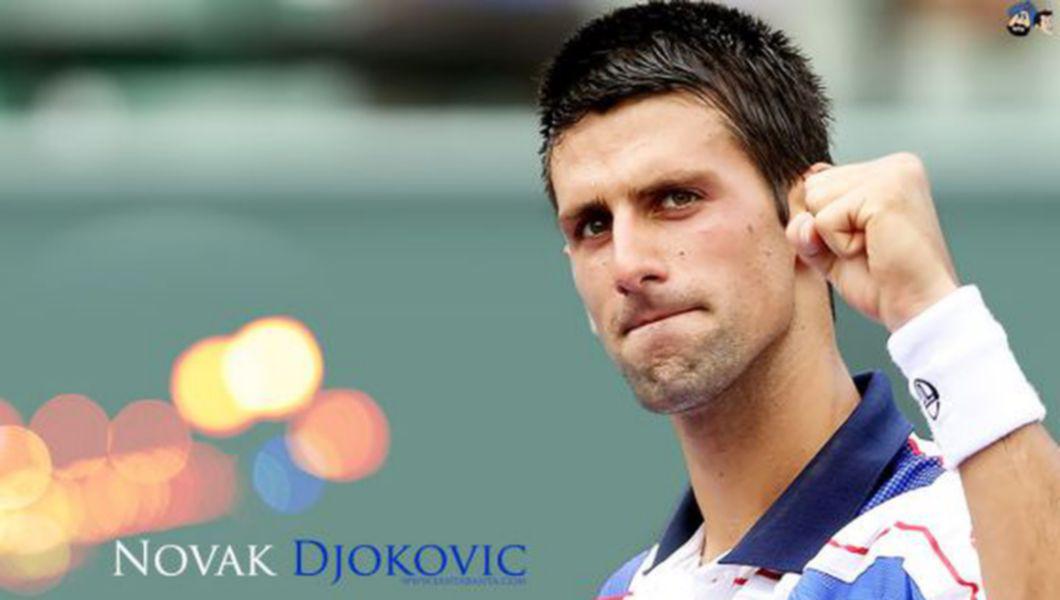 tenismenul Novak Djokovic pe teren