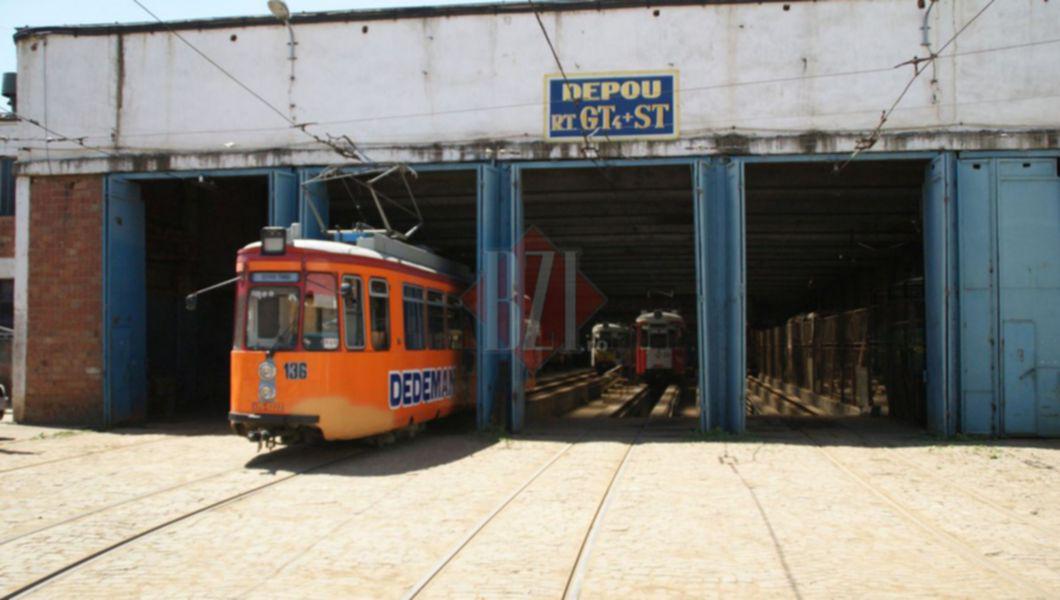 Depoul de tramvaie al Companiei de Transport Public Iași din zona Gara Mare, municipiul Iași