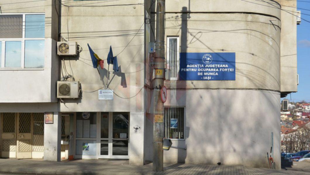 Sediul Agenției Județene pentru Ocuparea Forței de Muncă (AJOFM) Iași, instituția care oferă informații despre piața muncii