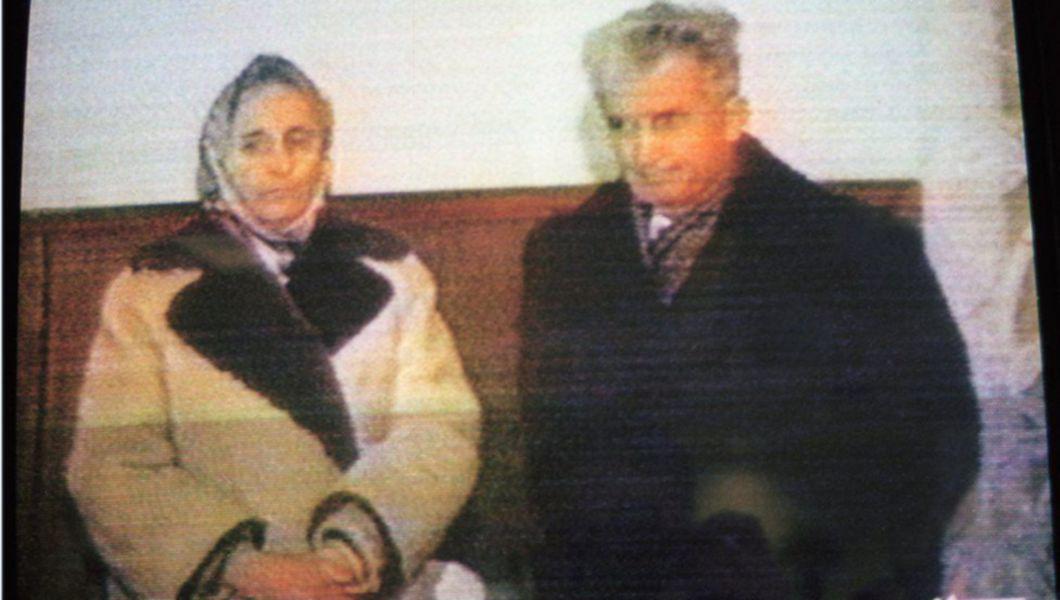 Nicolae Ceausescu si Elena Ceausescu in ziua procesului