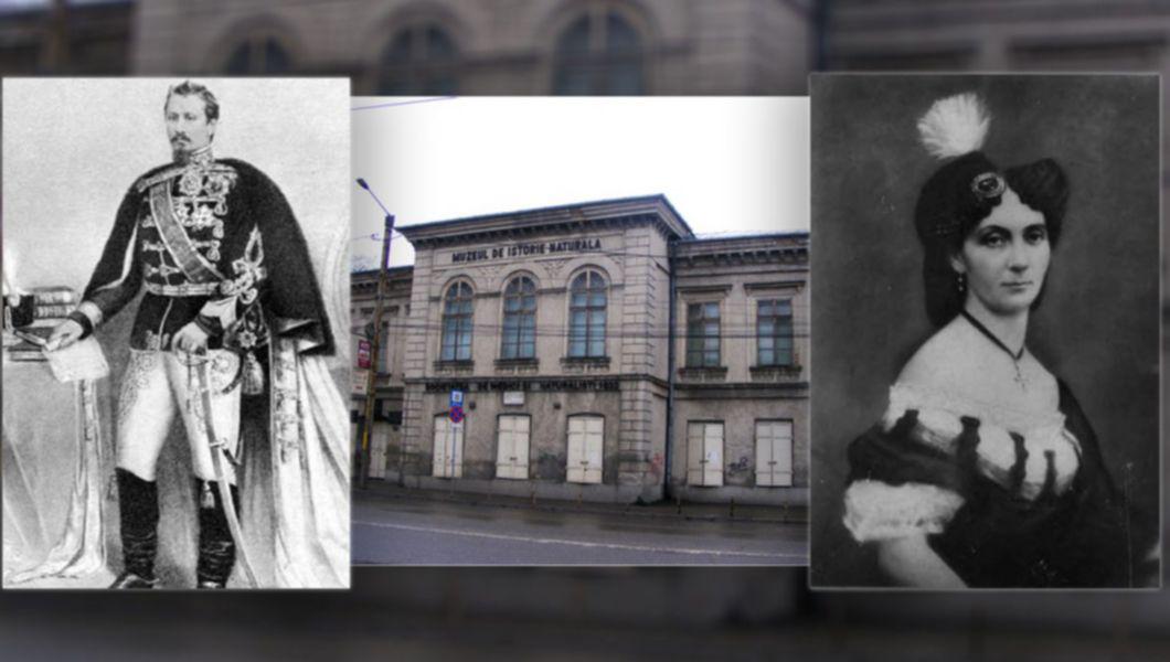 Imagini care reprezintă Dubla Alegere a domnitorului Alexandru Ioan Cuza, Sala Dublei Alegeri de la Muzeul de Istorie Naturală, Elena Cuza