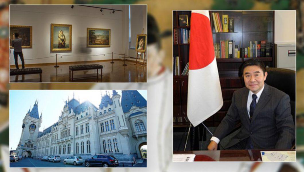 Palatul Culturii din Iași, stilul de pictură Nihonga din Japonia, Muzeul de Artă Iași și Excelenței Sa, Hiroshi Ueda, Ambasadorul Japoniei în România