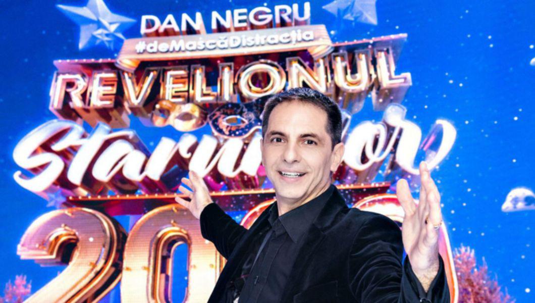 Dan Negru într-o reclamă pentru Revelionul de la Antena 1