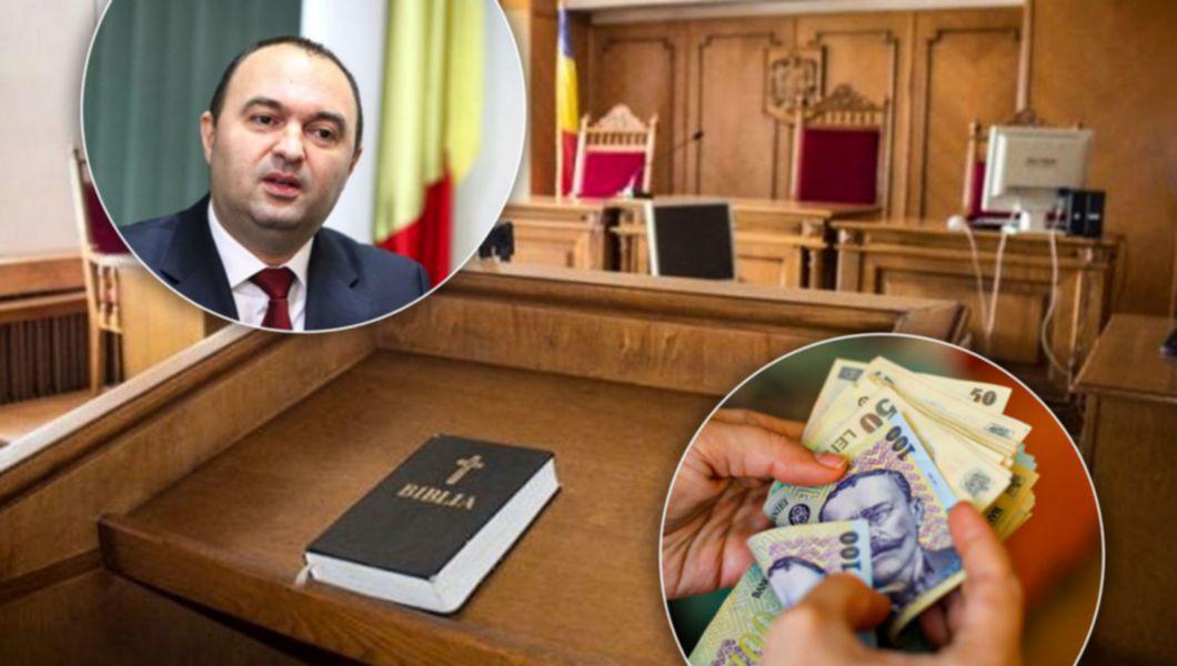 Cristian Mihai Adomniței, un bărbat cu bani în mână și o sală de judecată