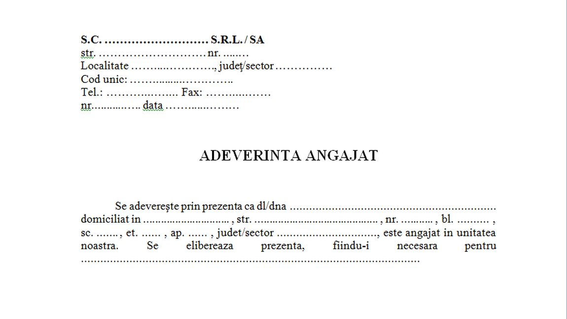 In cate zile e OBLIGAT angajatorul sa-ti elibereze orice adeverinta