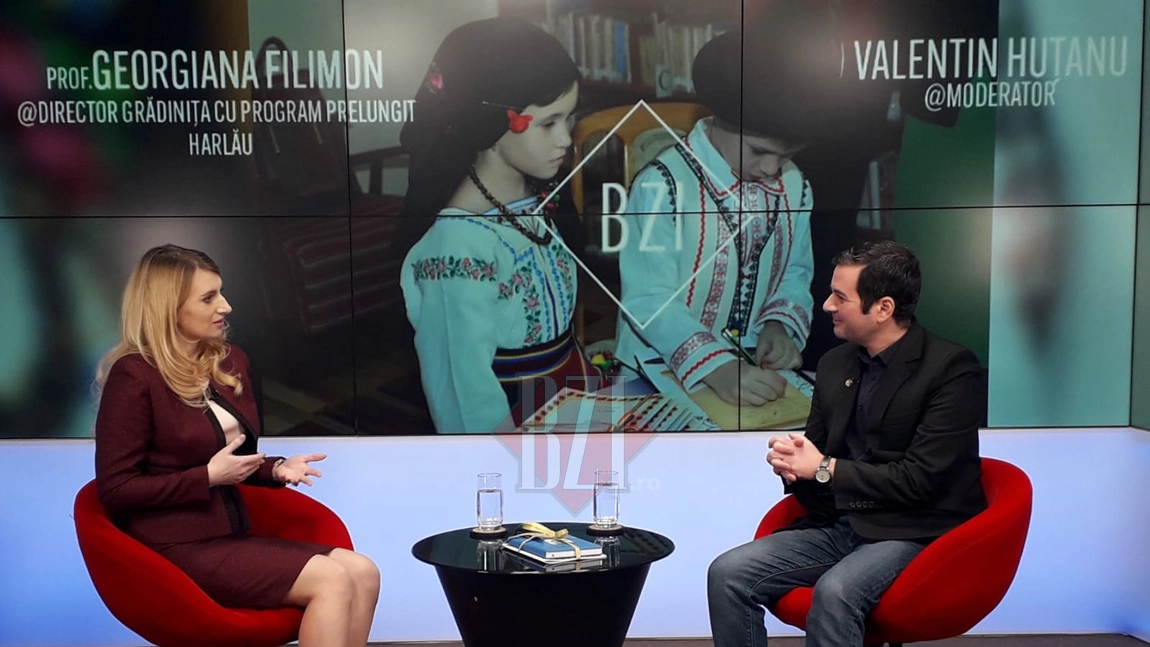 In lumina reflectoarelor Studioului BZI LIVE a fost programata o noua editie speciala, interactiva, de MAXIMA importanta si interes pe zona educationala alaturi de prof. Georgiana Filimon, director al Gradinitei cu Program Prelungit din orasul Harlau