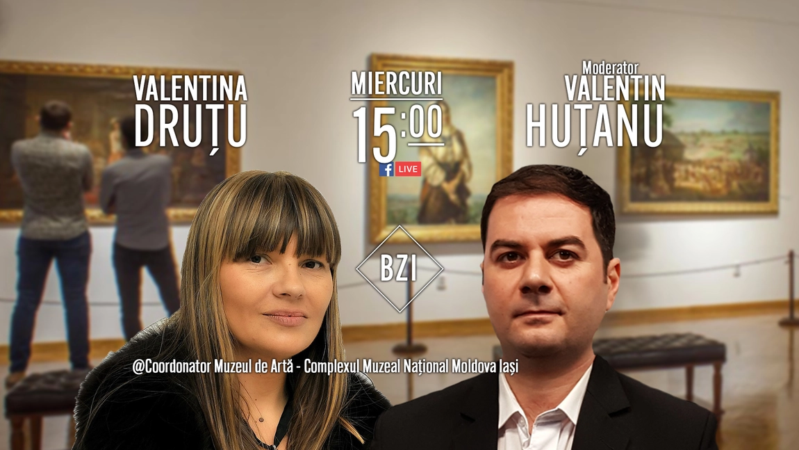 Editie BZI LIVE eleganta, distinsa si frumoasa dintr-o lume care ne fascineaza si intriga pe toti! Invitat special este muzeograful si pictorul Valentina Drutu de la Palatul Culturii din Iasi - LIVE VIDEO