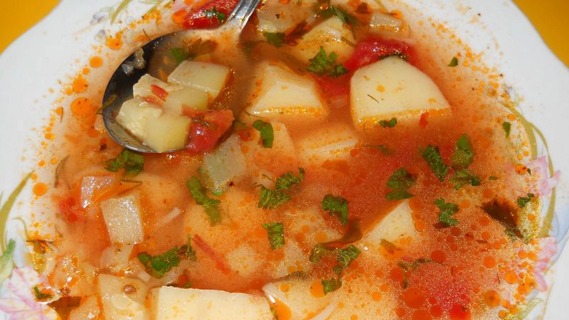 Ciorba de cartofi si dovlecei