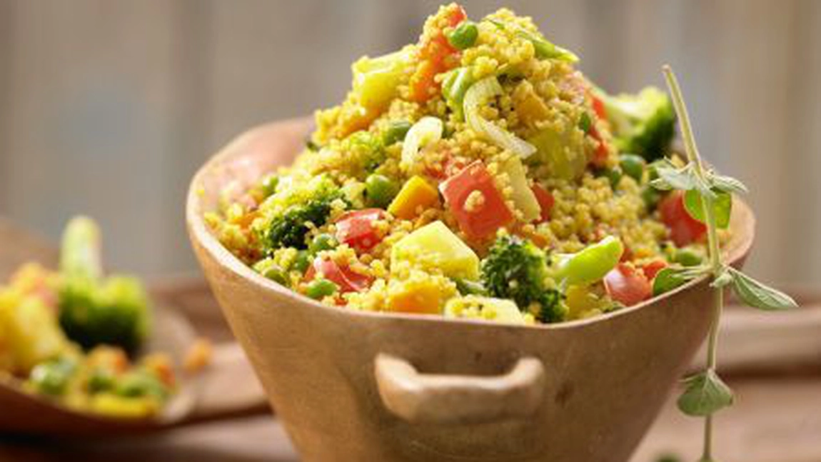 Reteta de post - Cuscus libanez cu legume la gratar