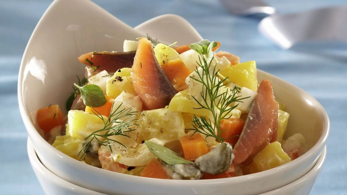 Salata cu pastrav somonat