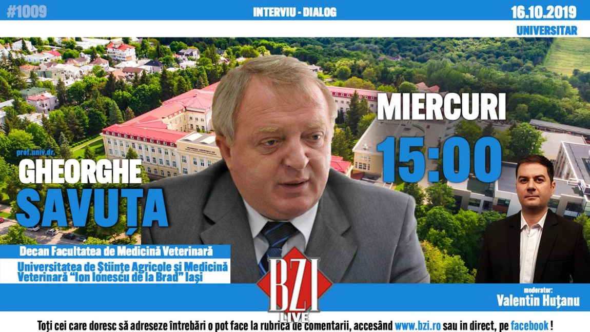 Fiți cu ochii pe aceasta emisiune BZI LIVE! Subiectul este de interes și impact pentru întreaga comunitate - LIVE VIDEO