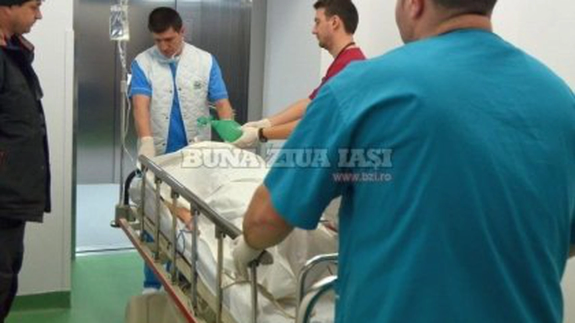 De pe acoperișul casei, direct pe patul de spital