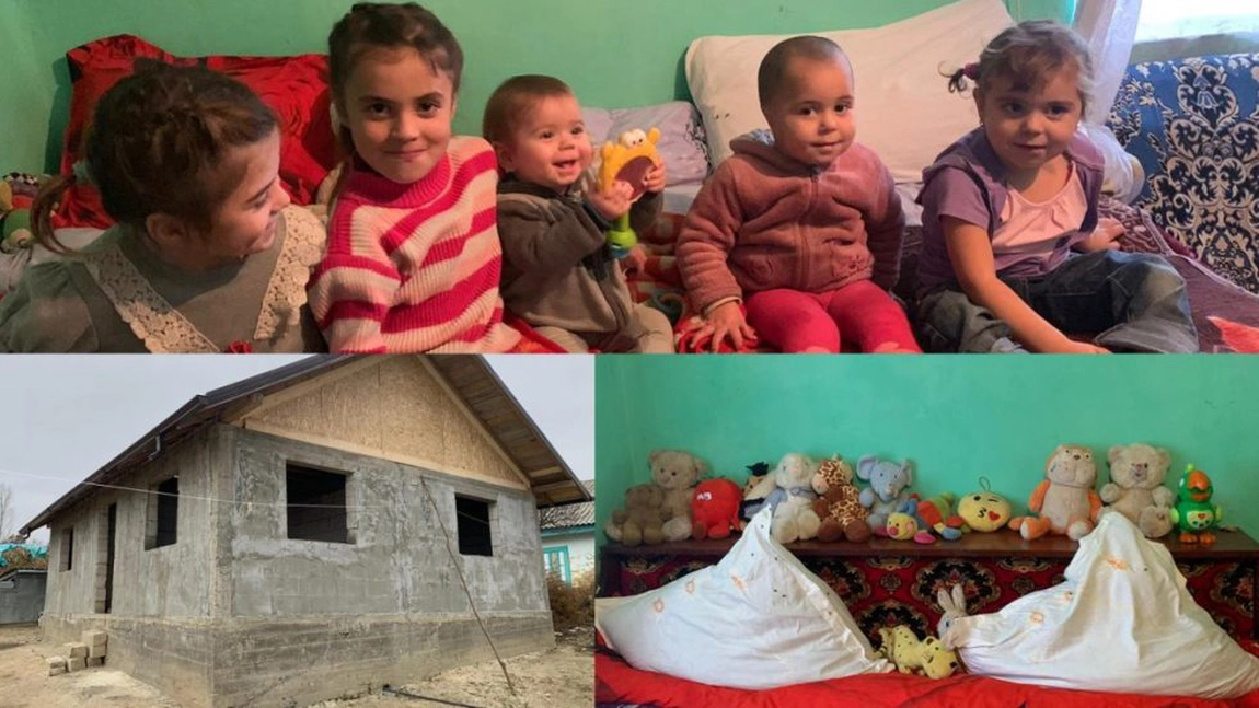 Fetița desfigurată de porcul din curte își trăiește visul cu ochii! La un an de la incident, un grup de tineri i-au construit o casă ca-n povești! Iată chipul fericirii - FOTO