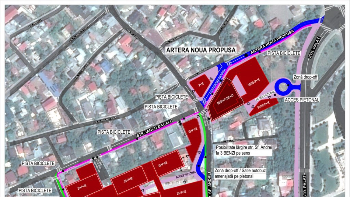 Modificări importante în traficul din Iași! Compania Iulius investește 5 milioane de euro în infrastructura rutieră din zona Sf. Andrei - HARTA