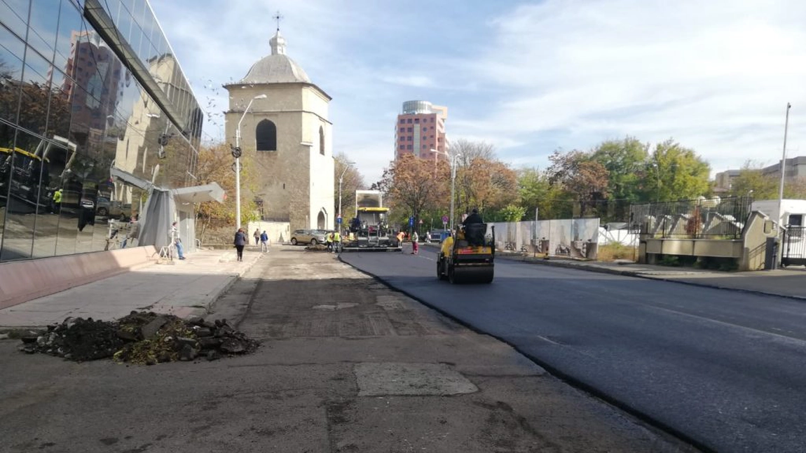 Reabilitarea străzii Grigore Ghica Vodă - FOTO