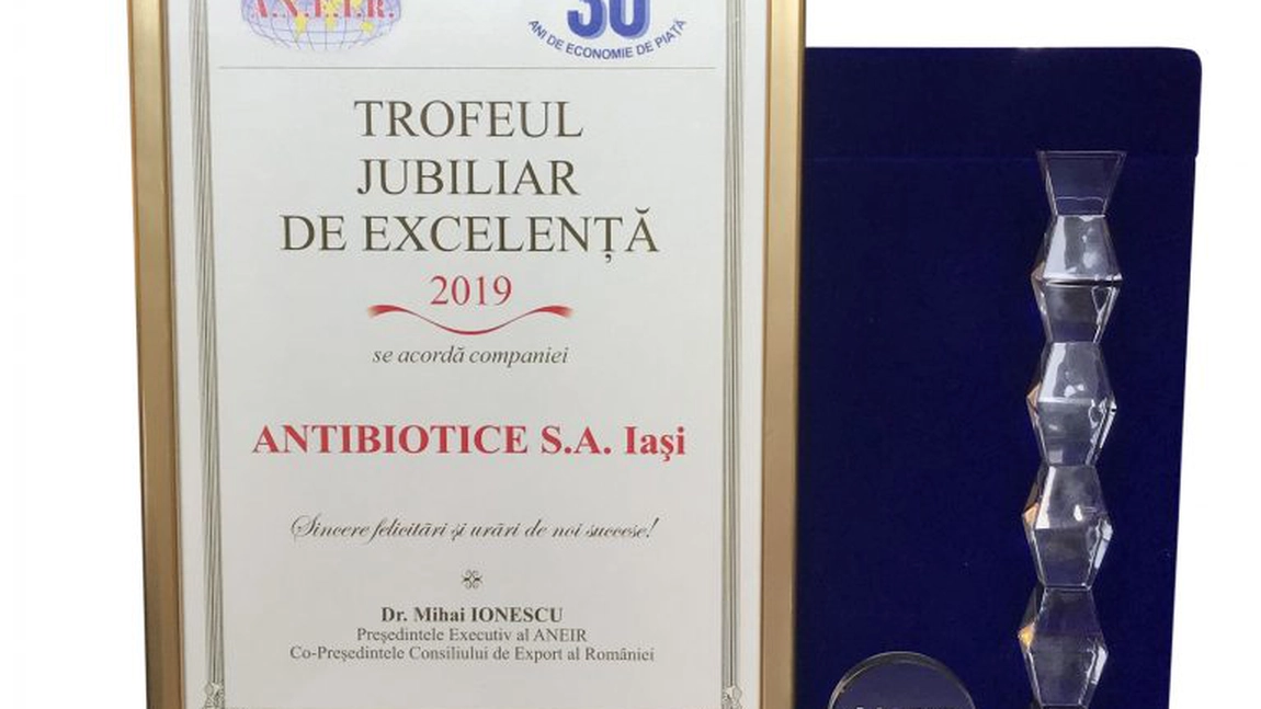 Compania Antibiotice, premiată de ANEIR pentru produsul Nistatină
