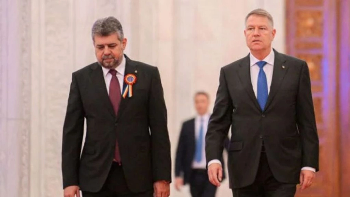 Klaus Iohannis și Marcel Ciolacu, împreună, la același eveniment de Crăciun