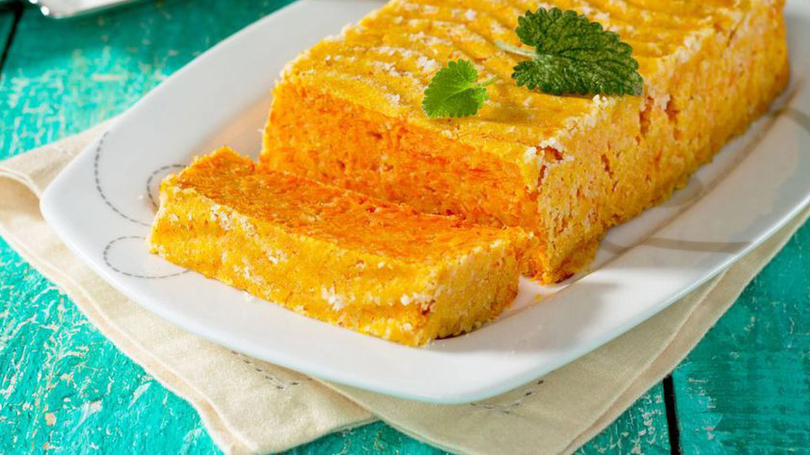 Bună şi pentru Paşte - Budincă de morcovi cu brânză