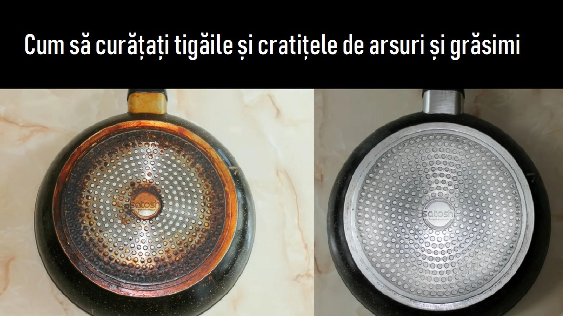 Cum cureţi fundul tigăii de grăsime şi arsură