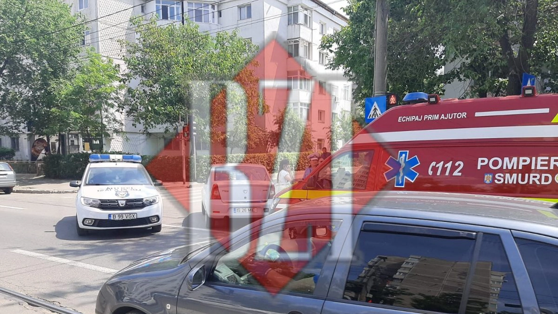 Accident rutier în Iași. Un biciclist, lovit pe trecerea de pietoni (EXCLUSIV)