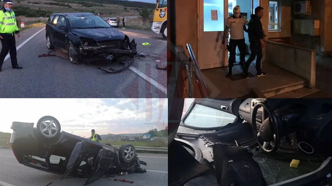 Accident rutier spectaculos, comis de un ieșean care a urcat băut la volan! Procurorii l-au trimis în judecată pe Gheorghe Iulian Mafteucă! FOTO / VIDEO