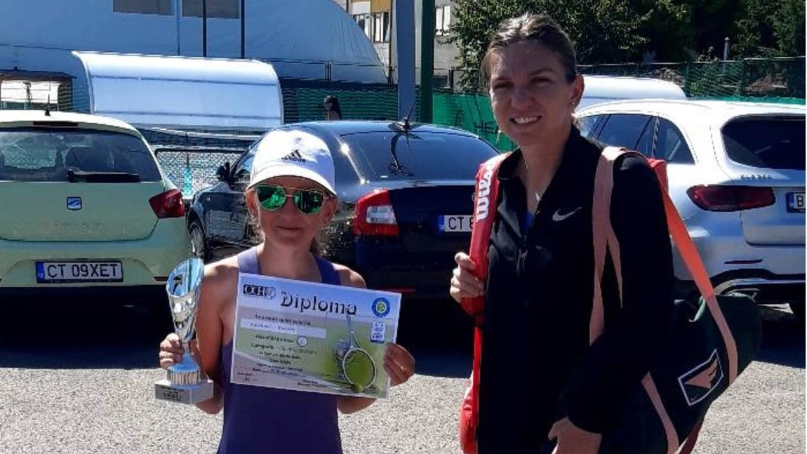 Ieșeanca Elena Aghion a avut o întâlnire istorică cu Simona Halep, la turneul de tenis de la Constanța