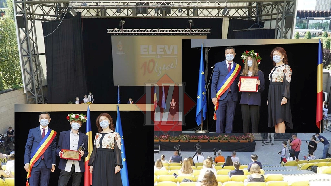 Elevii cu media 10 la Evaluarea Națională și Bacalaureat 2020 au fost premiați de conducerea ISJ Iași și primarul Mihai Chirica. Eveniment de marcă la Amfiteatrul Palas