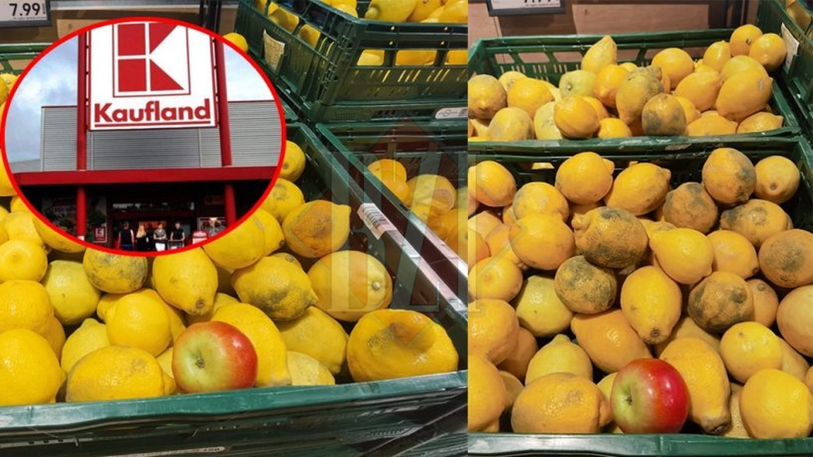 Lămâi mucegăite la Kaufland Iași! Un ieșean reclamă că angajații supermarketului l-au ignorat când le-a atras atenția că au produse alterate la raft