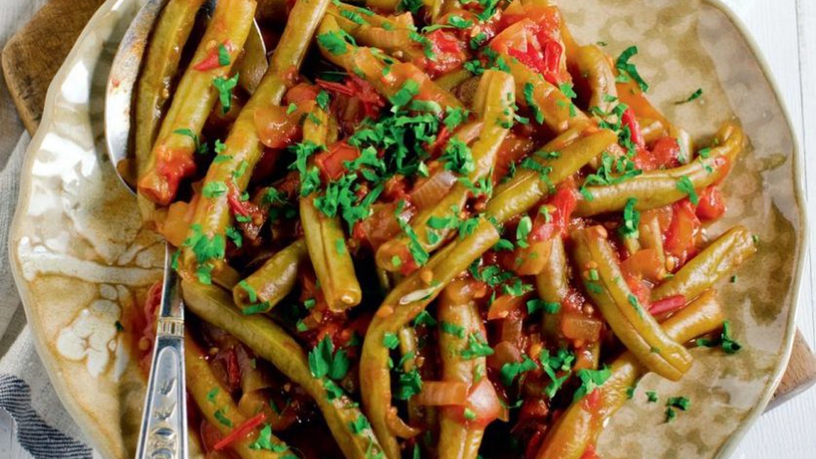 Mâncărică de post cu fasole verde și ardei iute