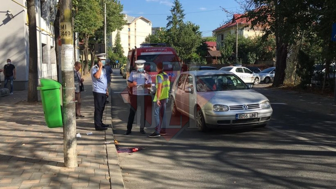 Accident rutier în Iaşi! O femeie a fost acroşata de un autoturism EXCLUSIV - FOTO, VIDEO, UPDATE