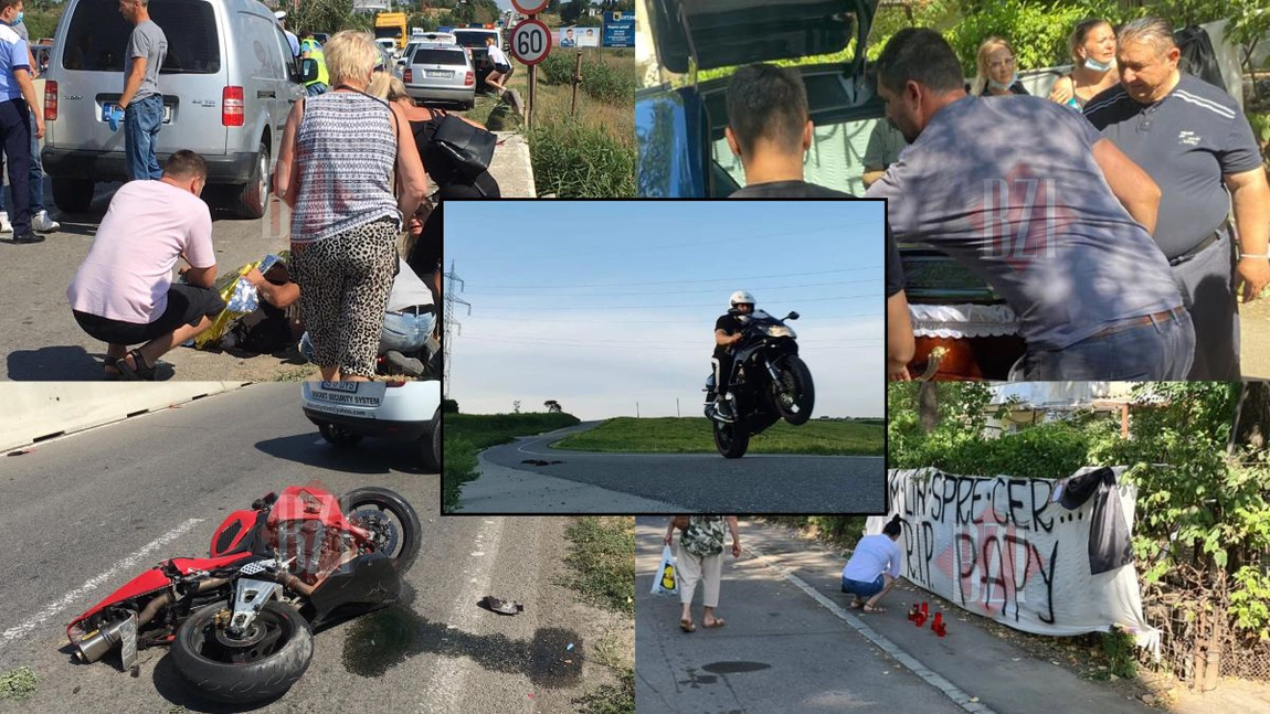 Astăzi, Papy, tânărul motociclist care a murit în tragicul accident de la Iași, va fi condus pe ultimul drum. Soția sa a postat un mesaj cutremurător pe Facebook: 