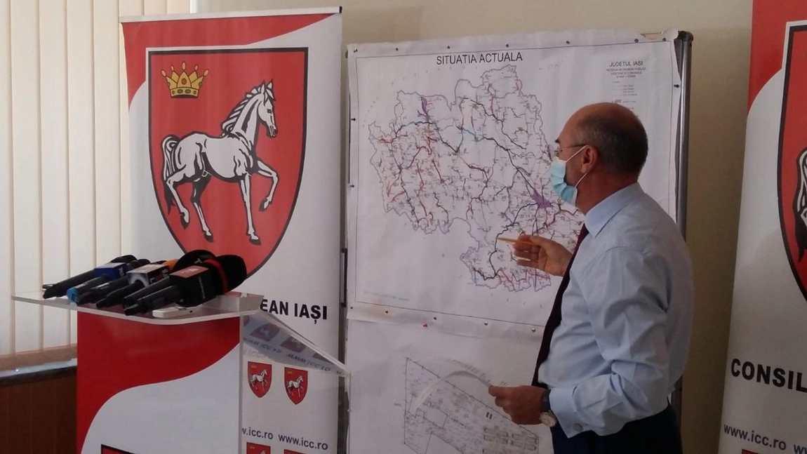 Maricel Popa, preşedintele Consiliului Judeţean Iaşi, îşi prezintă gogoriţa electorală cu centura municipiului. Promisiune de campanie de 45 milioane de euro